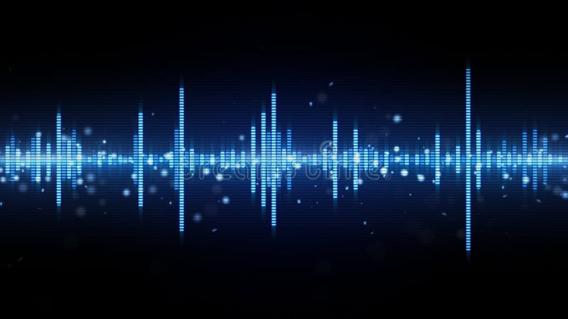Audio waveform blue equalizer royalty free illustration Audio waveform blue equalizer royalty free illustration