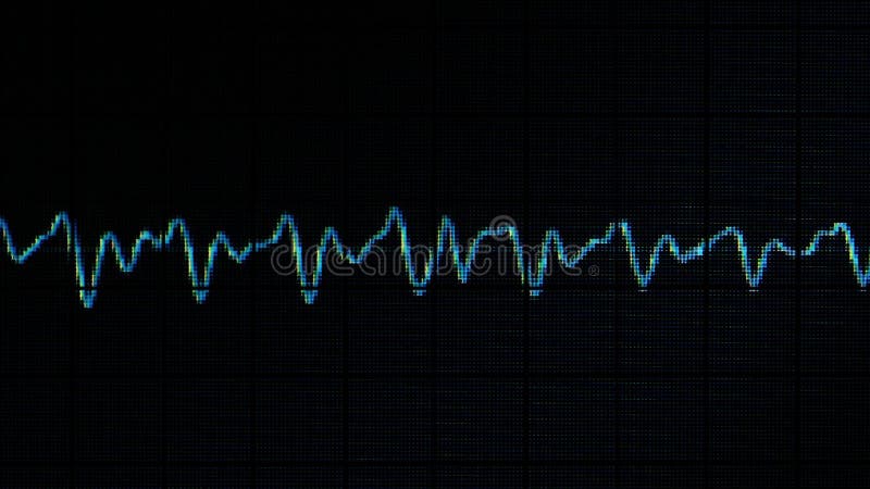 Audio waveform spectrum sound. Real footage. vector illustration