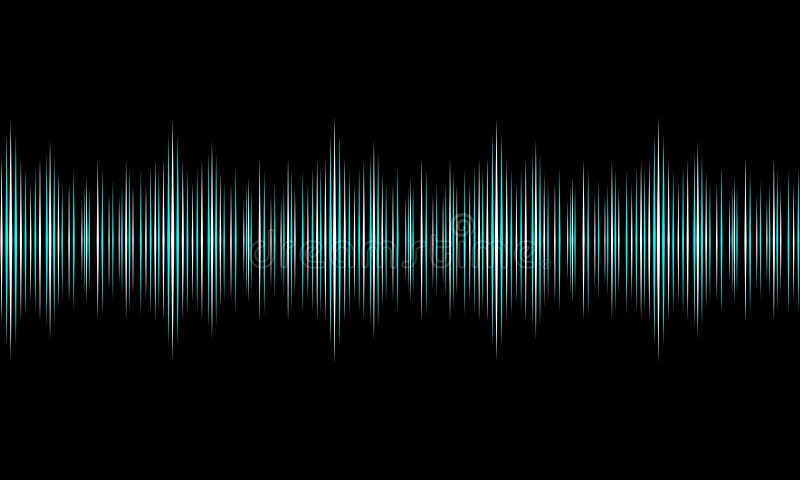 Audio Sound Waves on Black Background .Sound Wave. Level, Song. Stock  Vector - Illustration of equalizer, signal: 192958355