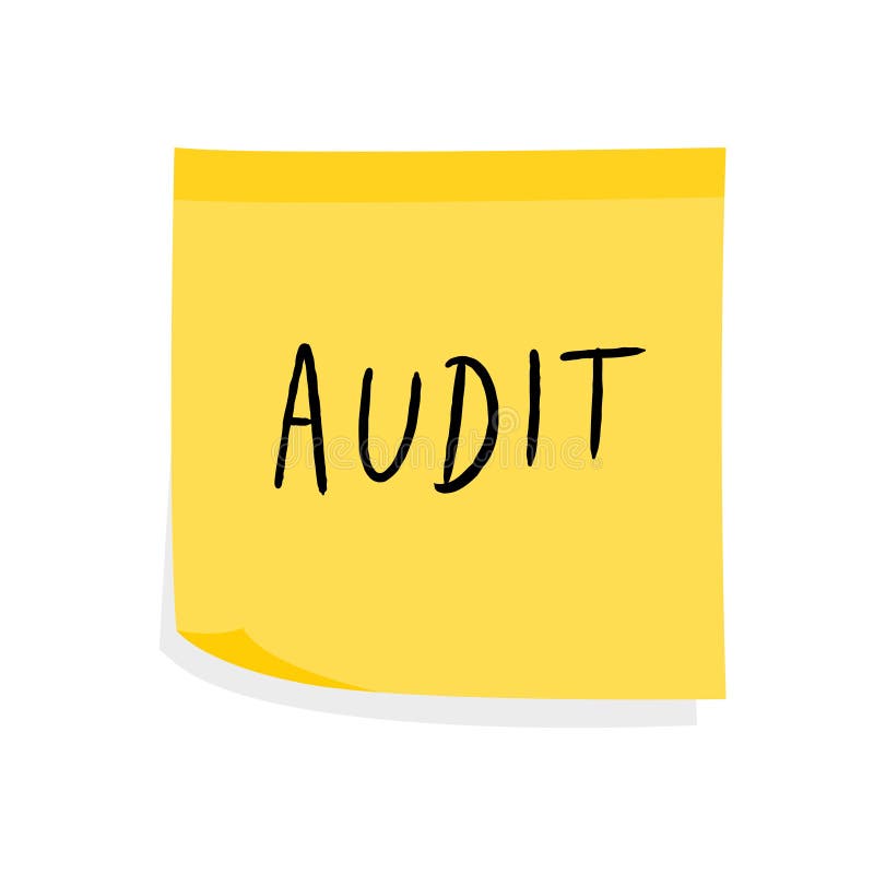 Audit warning sign stock vector. Illustration of concept 265628627