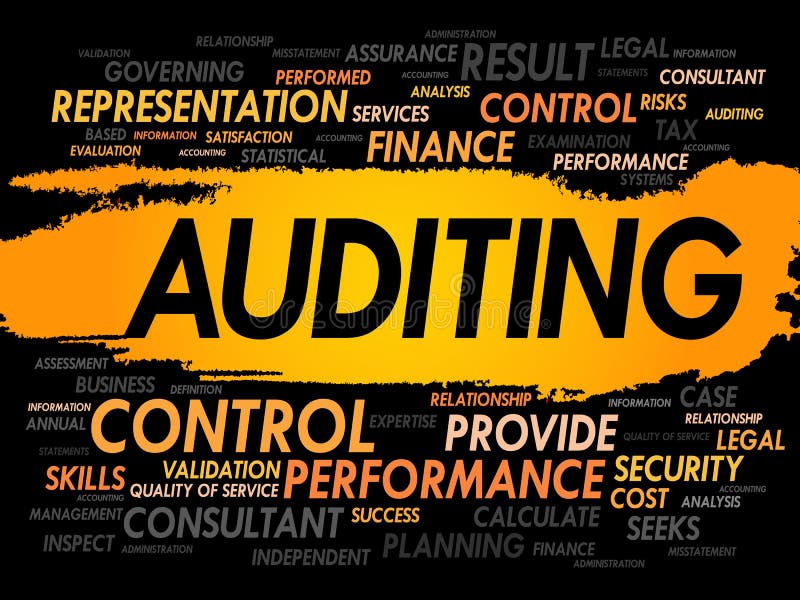 AUDITING word cloud, concetto aziendale