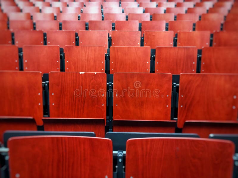 Auditorium Chairs Stock Image Image Of Building Orange 18906155