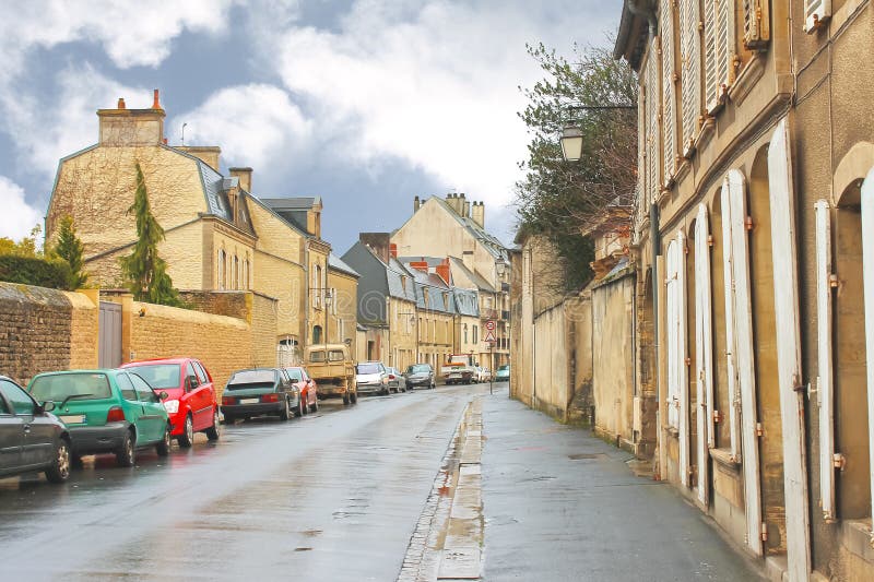 Auf den Straßen von Bayeux. stockfotos Auf den Straßen von Bayeux. stockfotos