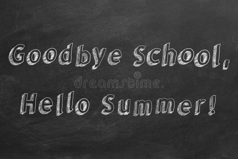 Auf Wiedersehen Schule, hallo Sommer lizenzfreie abbildung Auf Wiedersehen Schule, hallo Sommer lizenzfreie abbildung