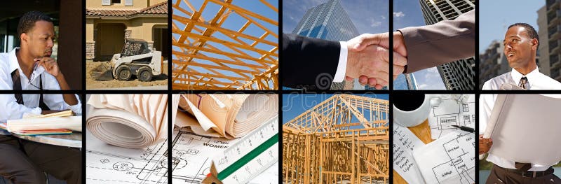 Aufbau-Collage lizenzfreies stockfoto Aufbau-Collage lizenzfreies stockfoto