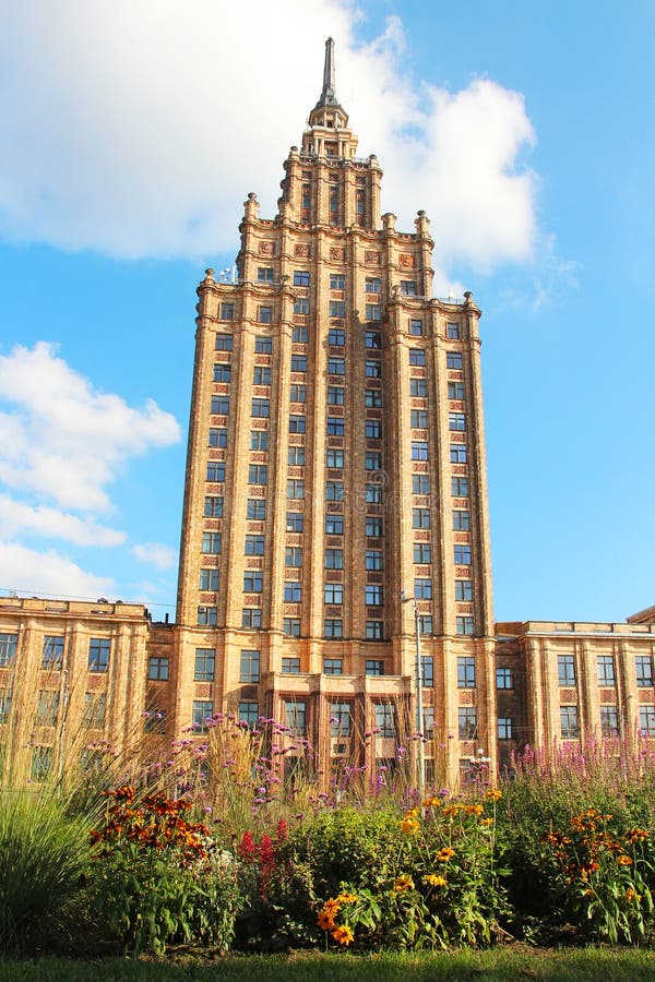 Building of the Latvian Academy of Sciences, Riga, Latvia. Building of the Latvian Academy of Sciences, Riga, Latvia