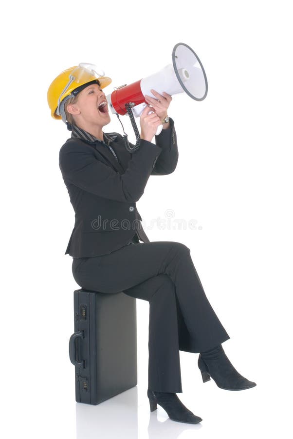 Aufbauüberwachungsprogrammfrau stockfotografie Aufbauüberwachungsprogrammfrau stockfotografie