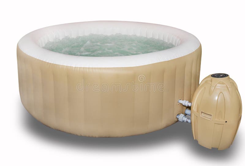 Aufblasbare heiße Wanne, Jacuzzi lizenzfreie stockbilder Aufblasbare heiße Wanne, Jacuzzi lizenzfreie stockbilder