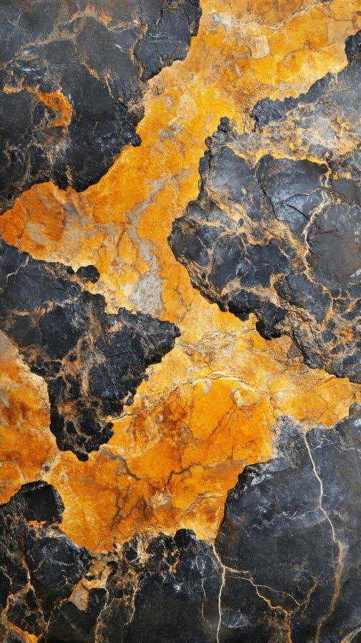 Auffallend schwarz-goldene Steinstruktur vektor abbildung