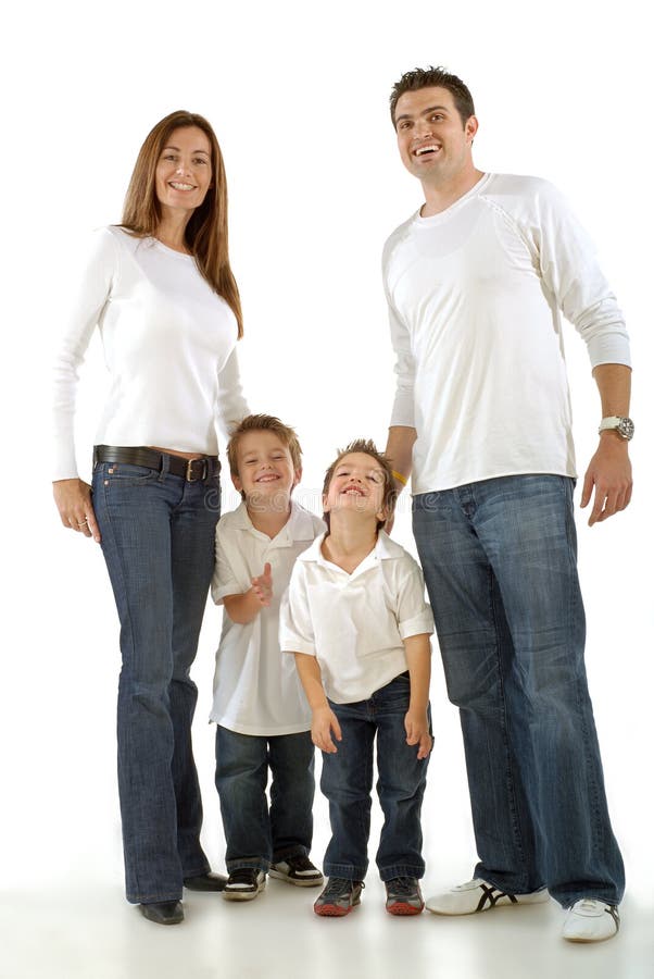 Aufgeregte junge Familie lizenzfreie stockfotografie Aufgeregte junge Familie lizenzfreie stockfotografie
