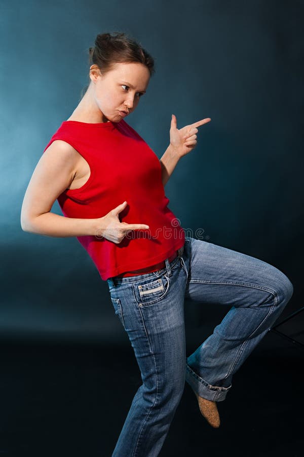 Excited young women. Studio shot. Excited young women. Studio shot