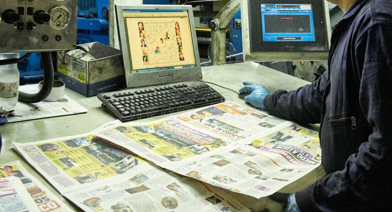 Aufsichtskraft der Druckindustrie stockfoto Aufsichtskraft der Druckindustrie stockfoto
