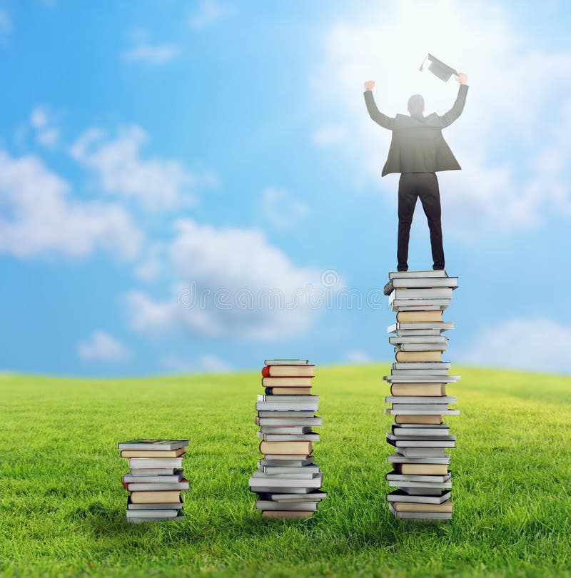 Aufstieg zum Grad und zum Job lizenzfreie stockfotografie Aufstieg zum Grad und zum Job lizenzfreie stockfotografie