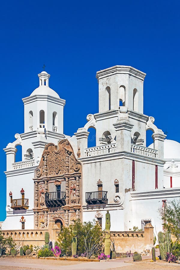 Auftrag San Xavier del Bac Tucson Arizona lizenzfreie stockbilder Auftrag San Xavier del Bac Tucson Arizona lizenzfreie stockbilder