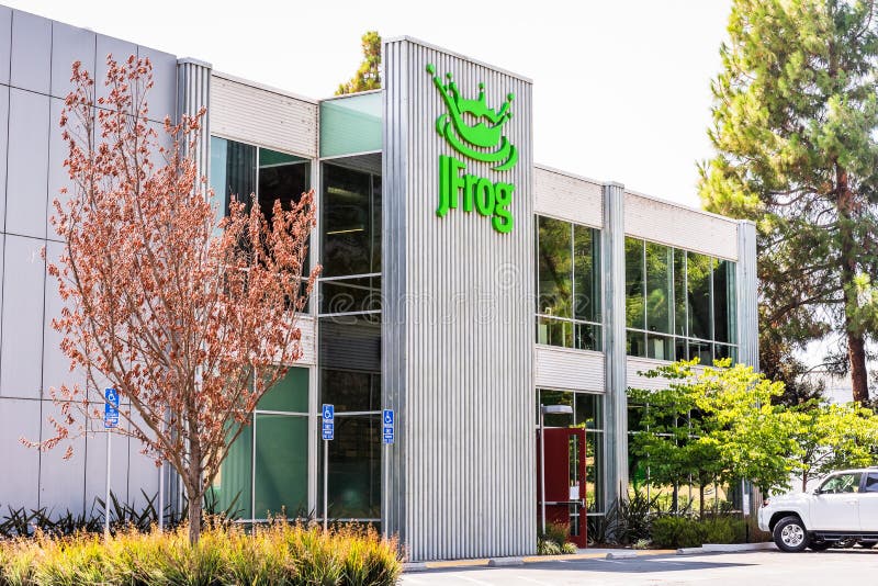 Aug 26, 2020 Sunnyvale / CA / USA - JFrog headquarters in Silicon Valley; JFrog Ltd. operates as a software development company and provides technologies and tools for the everyday use