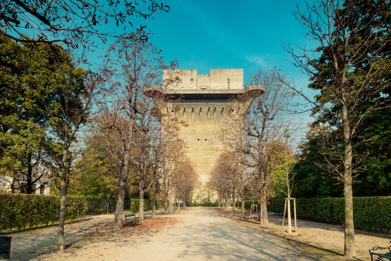 Augarten Park in Fall, Vienna, Austria royalty free stock photos