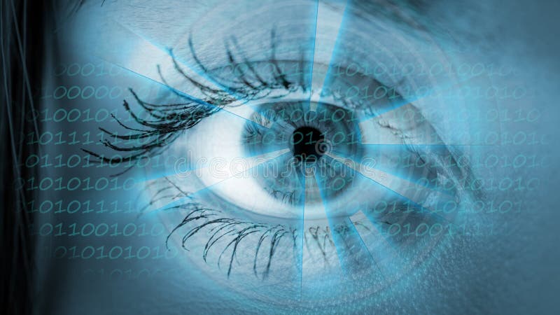Auge, das numerische Information ansieht stockfotos Auge, das numerische Information ansieht stockfotos