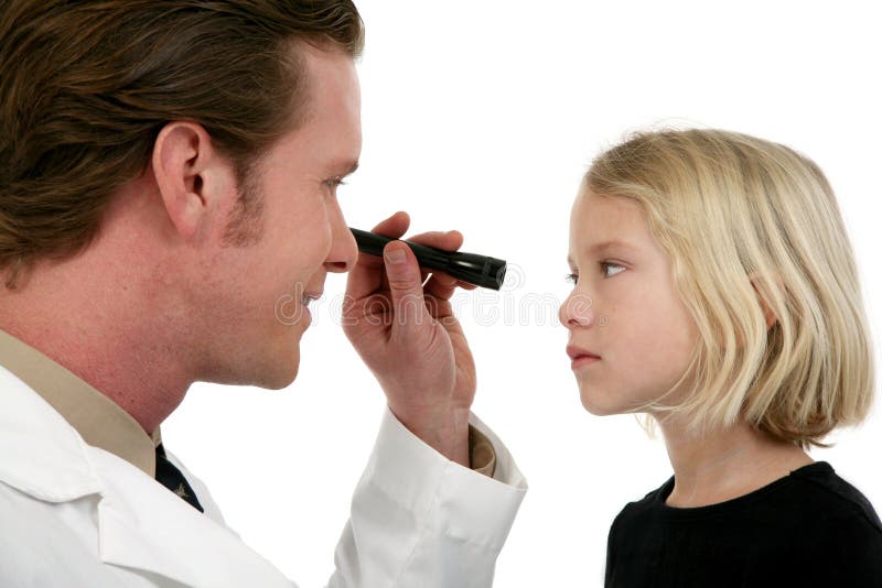 Augen-Doktor und Patient lizenzfreies stockfoto Augen-Doktor und Patient lizenzfreies stockfoto