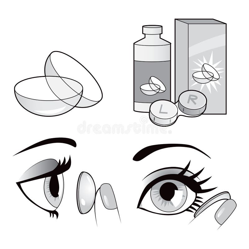 Augen-Kontaktlinse-Sammlung