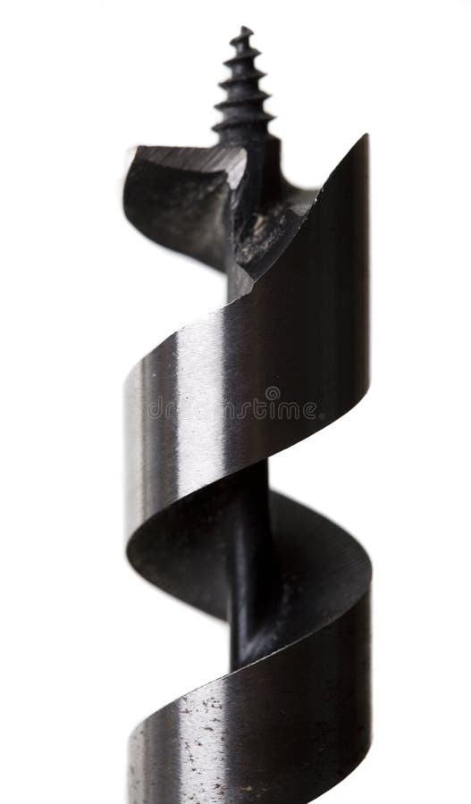 Auger Drill Bit Isolated on White Stock Photo Image of woodwork