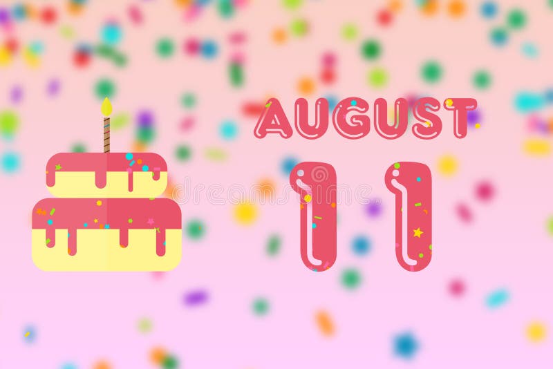 11th of august birthdays clipart