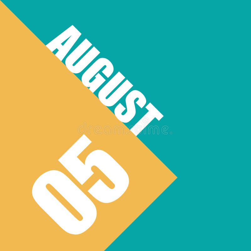 August 5th Stock Illustrations – 202 August 5th Stock