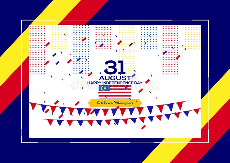 31 August - Vector illustration Malaysia Independence Day Patriotic Design. Happy Independence Day Vector Greeting Card. stock illustration 31 August - Vector illustration Malaysia Independence Day Patriotic Design. Happy Independence Day Vector Greeting Card. stock illustration