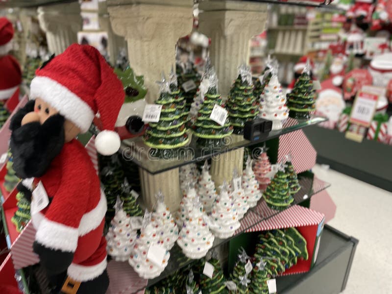 Hobby Lobby Retail Store Interior Christmas Display Santa and Decor