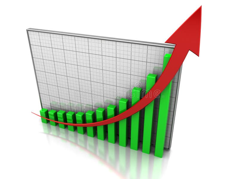 Success concept, graph showing the increase profit. Success concept, graph showing the increase profit