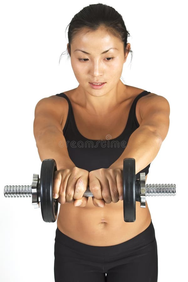 Aumento de Dumbell imagem de stock Aumento de Dumbell imagem de stock
