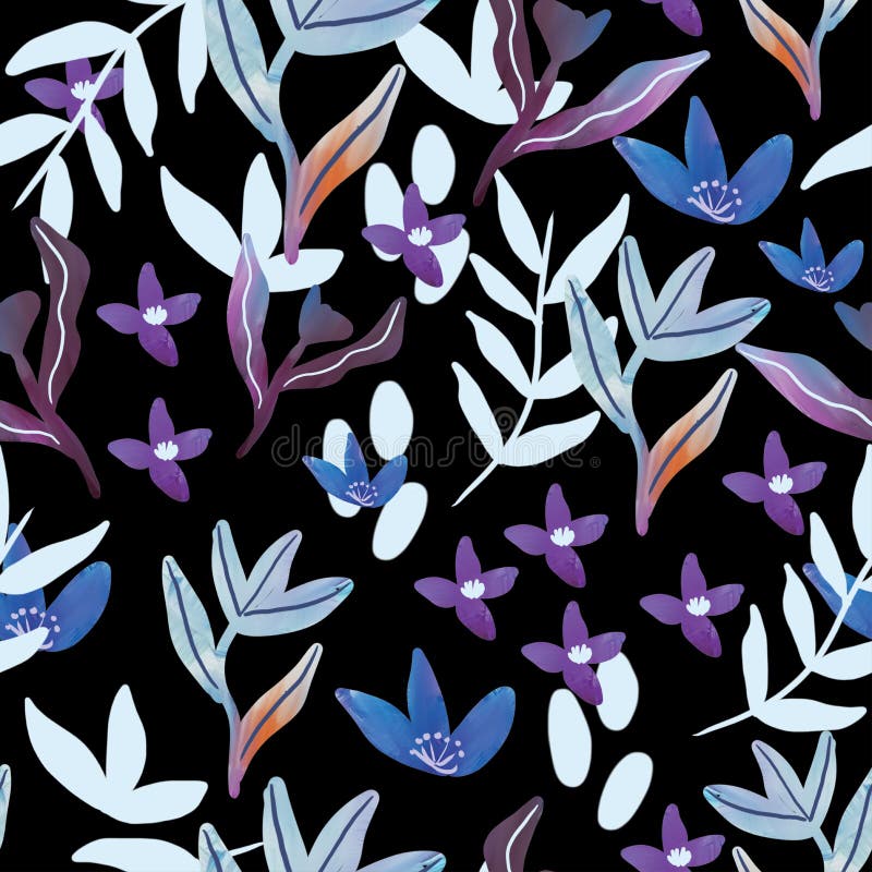 Vector illustration of a seamless floral pattern in spring for Wedding, anniversary, birthday and party. Design for banner, poster stock illustration