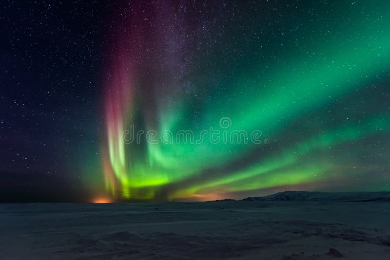 Aurora boreale Aurora Borealis fotografie stock libere da diritti Aurora boreale Aurora Borealis fotografie stock libere da diritti