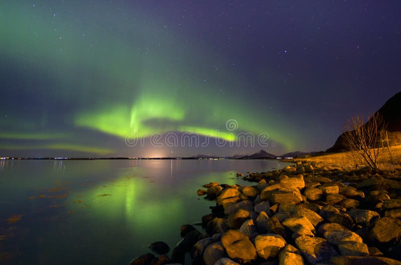 Aurora borealis imagen de archivo libre de regalías