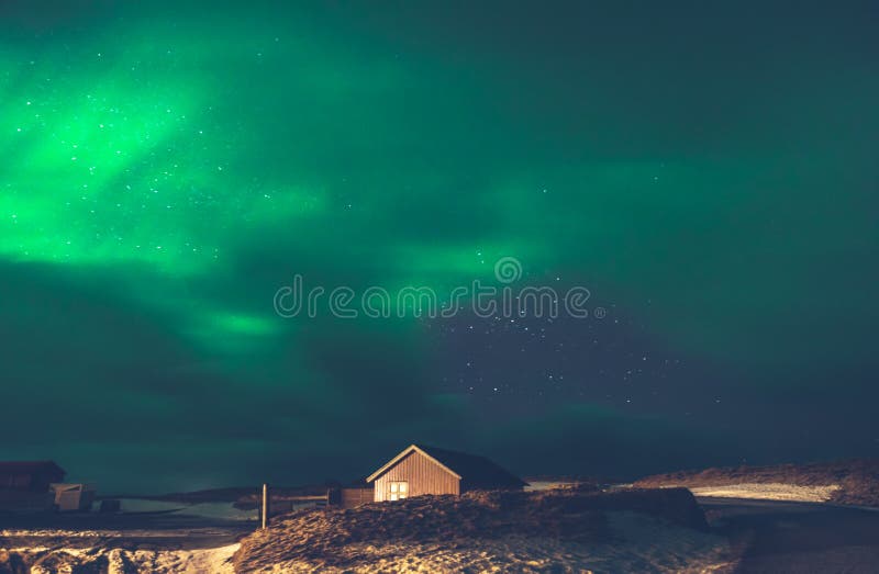 Aurora borealis, Islândia foto de stock Aurora borealis, Islândia foto de stock