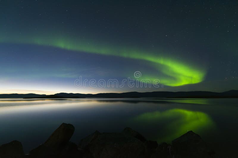 Aurora borealis in Northern Sweden