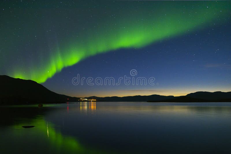 Aurora borealis in Northern Sweden