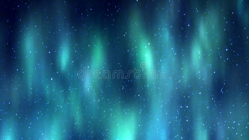 Aurora borealis über Sternen