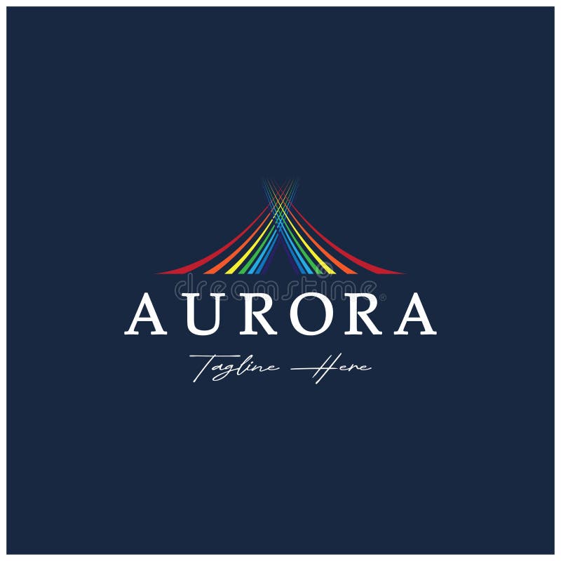 Aurora vector logo design. Letter A logotype. Initial modern logo template  Stock Vector Image & Art - Alamy