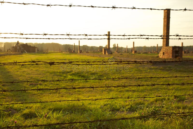 Auschwitz-Birkenau Concentration Camp stock photo Auschwitz-Birkenau Concentration Camp stock photo