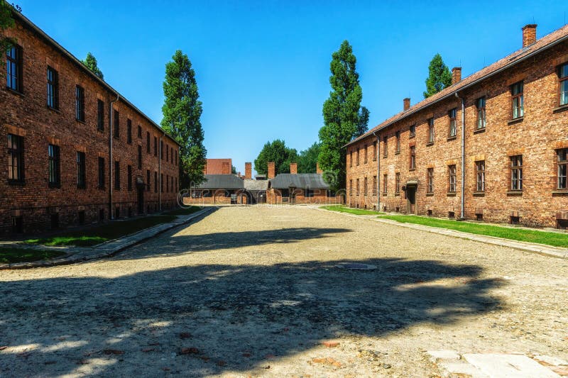 Auschwitz I Concentration Camp (in Oswiecim). Barracks of the