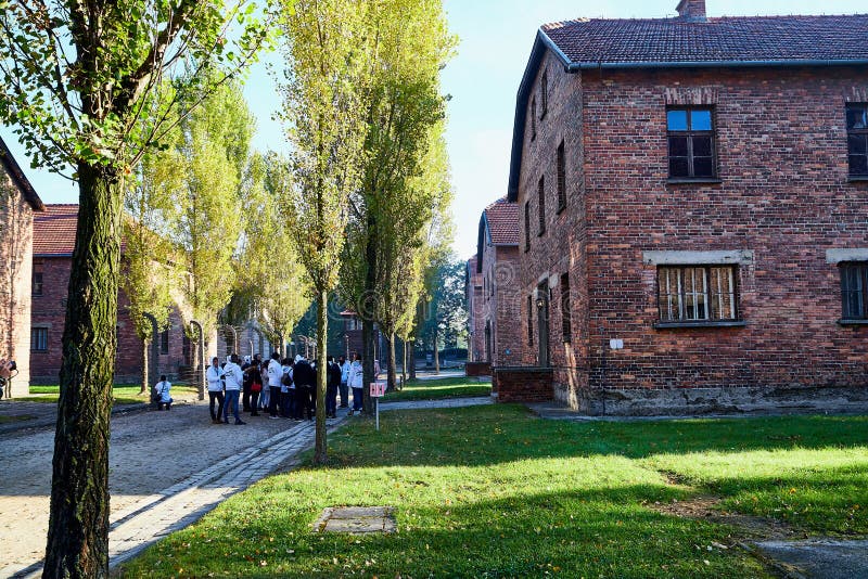 AUSCHWITZ, Poland - September 30, 2018: The biggest concentration camp Auschwitz in Europe during World War II stock photos AUSCHWITZ, Poland - September 30, 2018: The biggest concentration camp Auschwitz in Europe during World War II stock photos