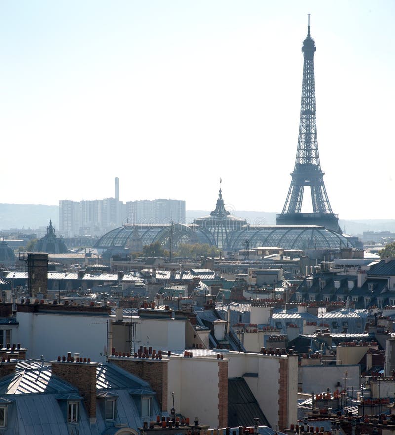 Ausflug Eiffel vom Paris-Dach - Frankreich stockbilder Ausflug Eiffel vom Paris-Dach - Frankreich stockbilder