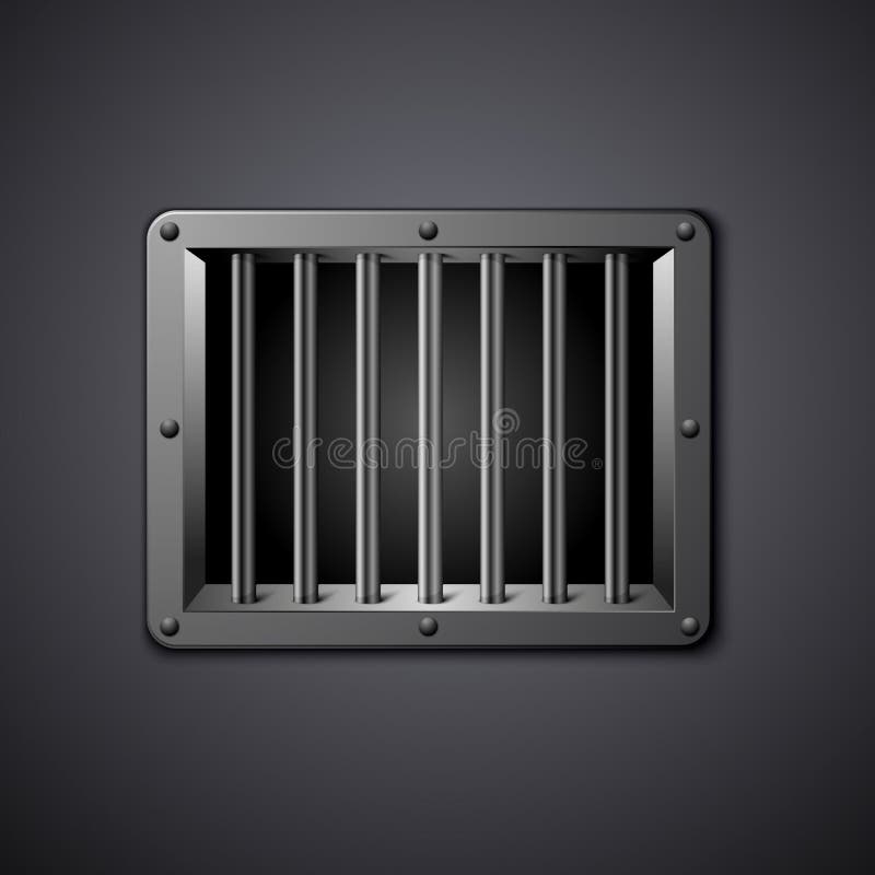 Gefängnisfenster stock abbildung Gefängnisfenster stock abbildung