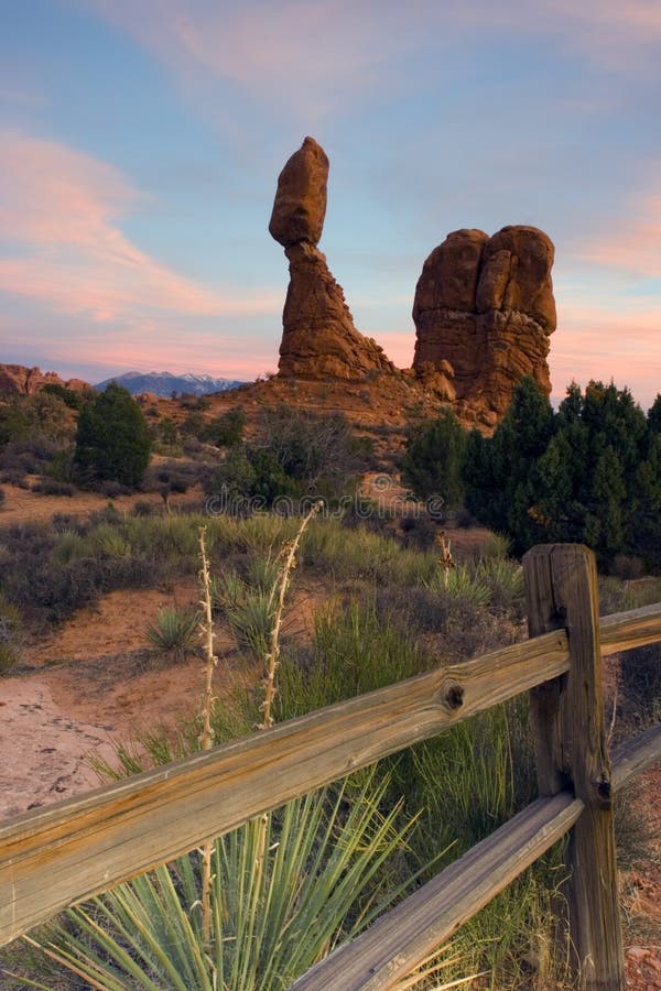 Balanced Rock in Arches National Park, Utah. Balanced Rock in Arches National Park, Utah.
