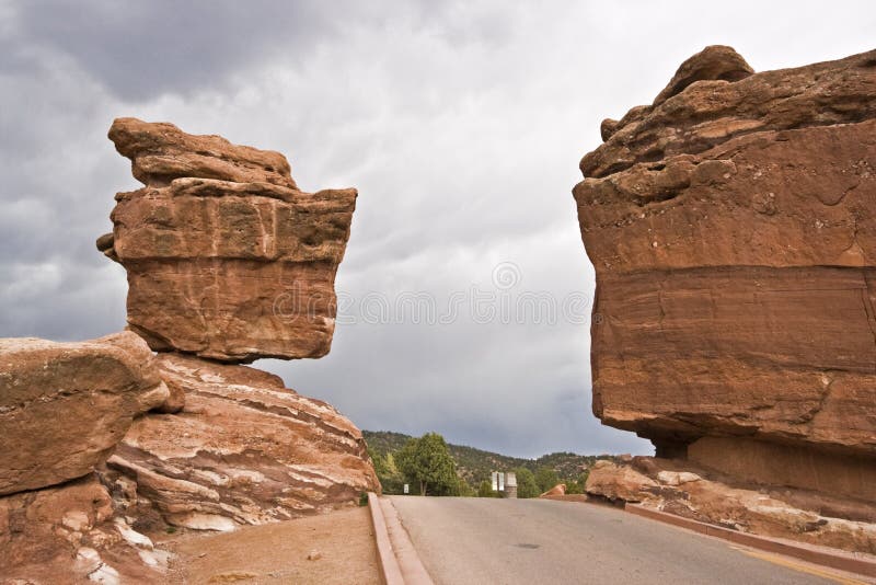 Balanced Rock in Colorado Springs. Balanced Rock in Colorado Springs