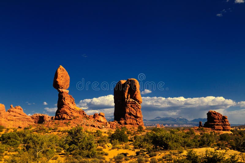 Balanced rock at Arches National Park, Utah. Balanced rock at Arches National Park, Utah