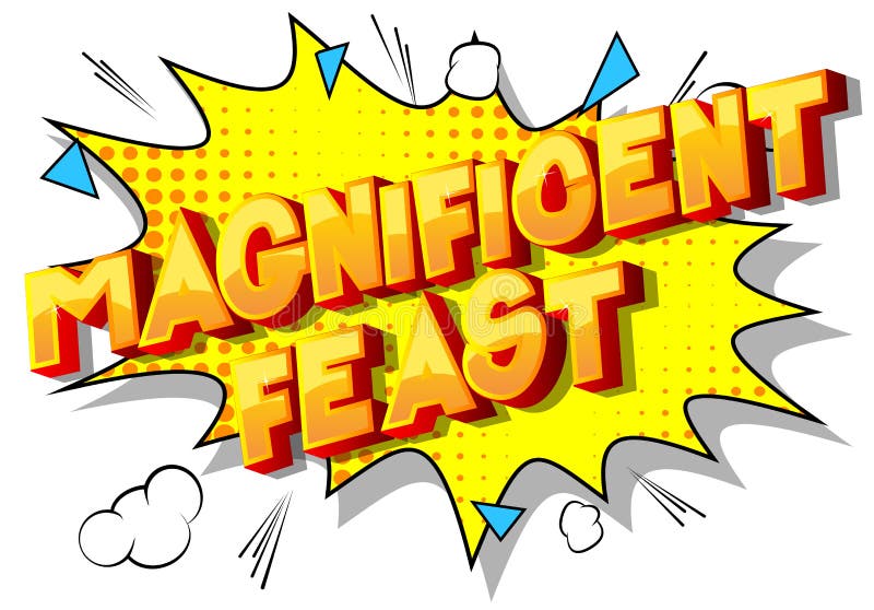 Ausgezeichnetes Fest - Comic-Buch-Artwörter stock abbildung