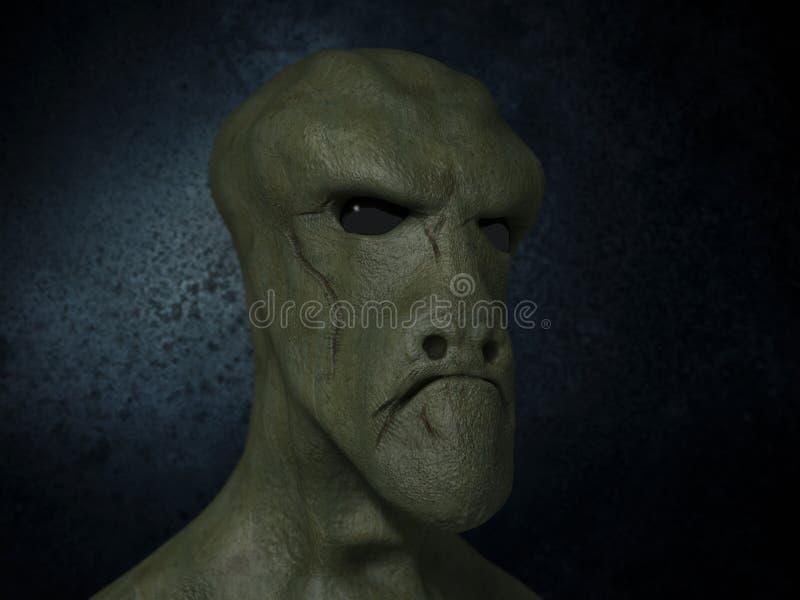 Ausländisches Monsterporträt lizenzfreie stockfotos Ausländisches Monsterporträt lizenzfreie stockfotos