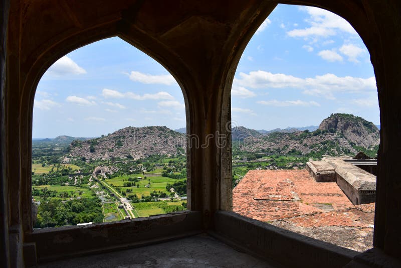 Aussicht auf Gingee Fort Aussicht auf Gingee Fort