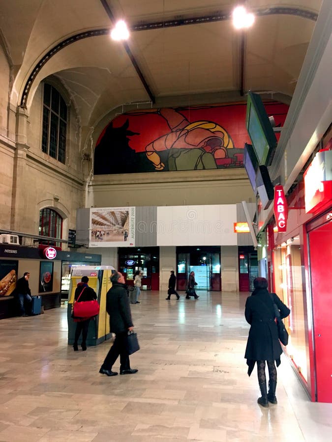 Austerlitz Train Station Paris Editorial Stock Image Image of sncf